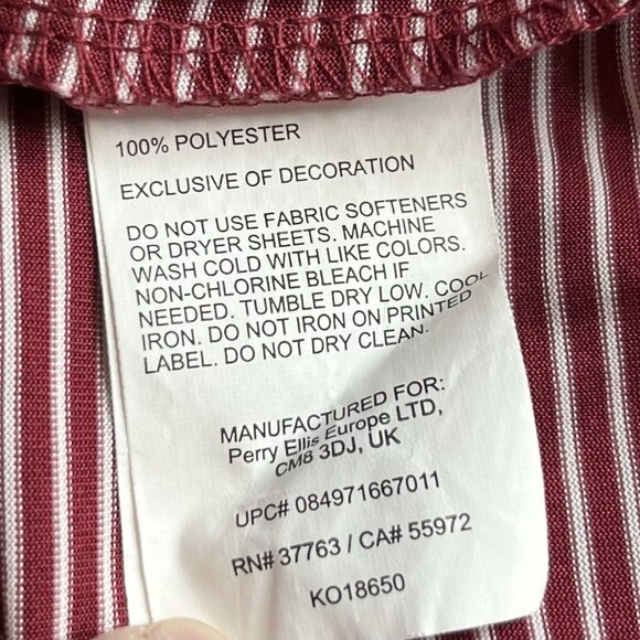 Grand Slam Mens Golf Polo Shirt Maroon White Stripes Size Large - Picture 7 of 8